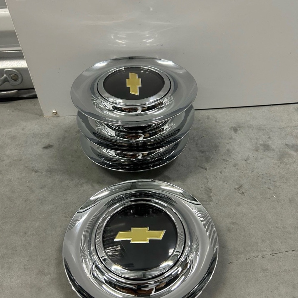 4 x Wheel Floating Center Caps Big cap xl cap Silver For Chevrolet 7.2 Inch 182
